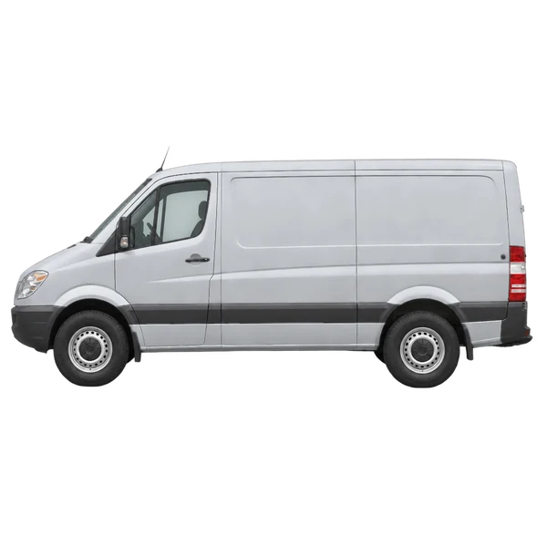 Dodge Sprinter 2005 argent, vue côté (vers la gauche)