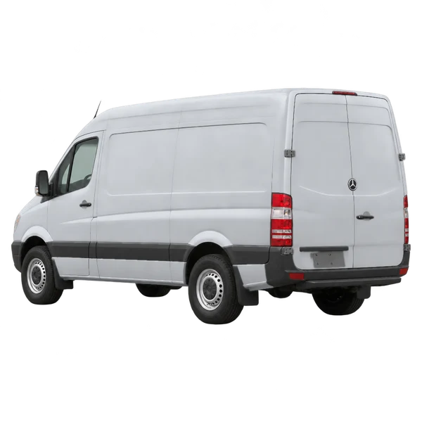 Dodge Sprinter 2008 argent, vue trois-quarts arrière (orienté vers la gauche)