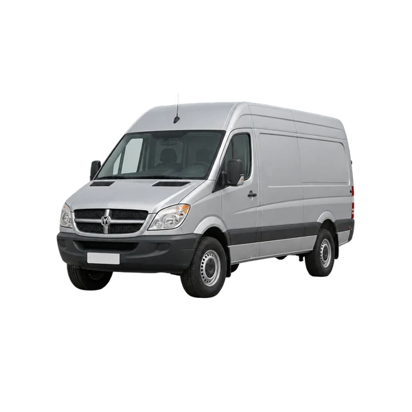 2010 Dodge Sprinter in Silber, Ansicht: Dreiviertelansicht vorne (nach links gerichtet)