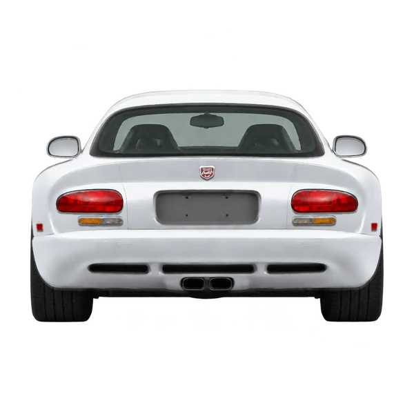 Dodge Viper 1997 باللون فضي، منظر من الخلف