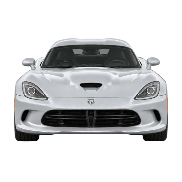 Dodge Viper 2014 باللون فضي، منظر أمامي