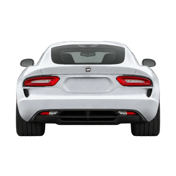 Dodge Viper 2014 باللون فضي، منظر من الخلف