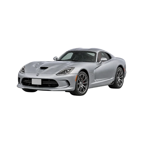 2015 Dodge Viper in Silber, Ansicht: Dreiviertelansicht vorne (nach links gerichtet)