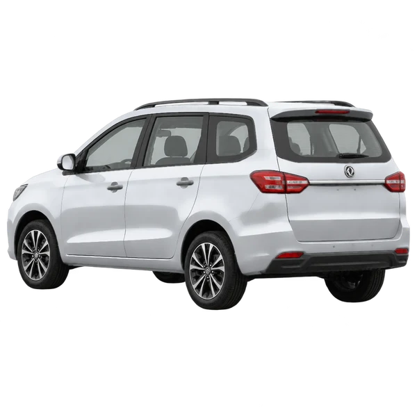 Dongfeng Box 2024 prata, vista três quartos traseira (voltada para a esquerda)
