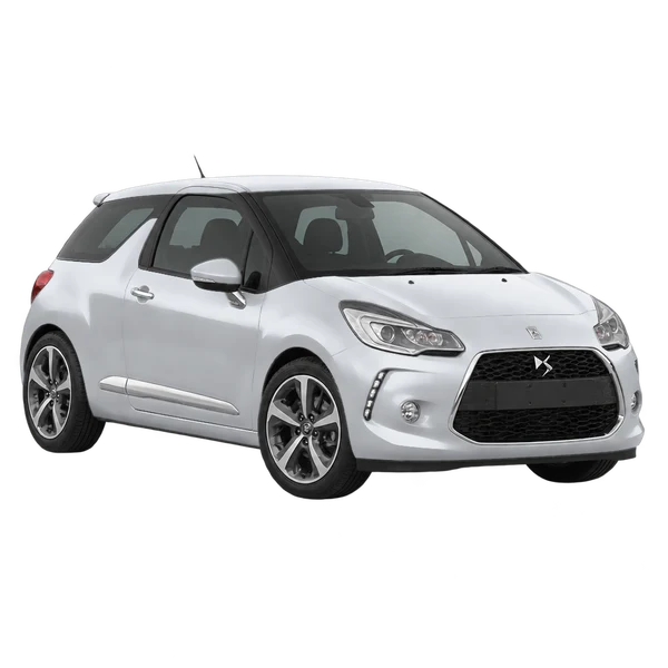 DS 3 2014 argent, vue trois-quarts avant (orienté vers la gauche)