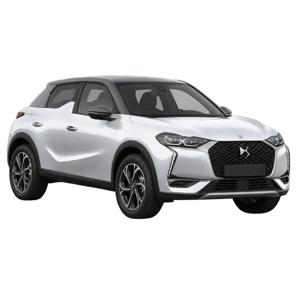 DS 3 2020 argent, vue trois-quarts avant (orienté vers la gauche)
