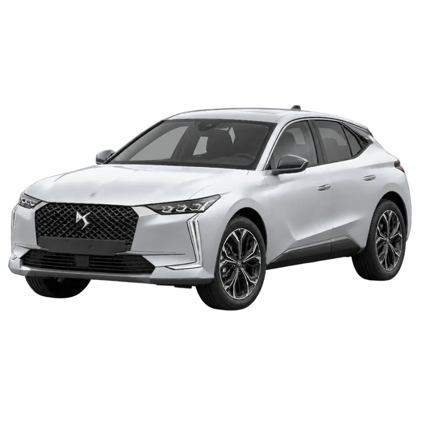 DS 4 2021 argent, vue trois-quarts avant (orienté vers la gauche)