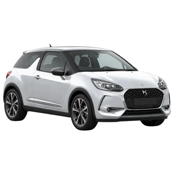 DS DS3 2019 argent, vue trois-quarts avant (orienté vers la gauche)