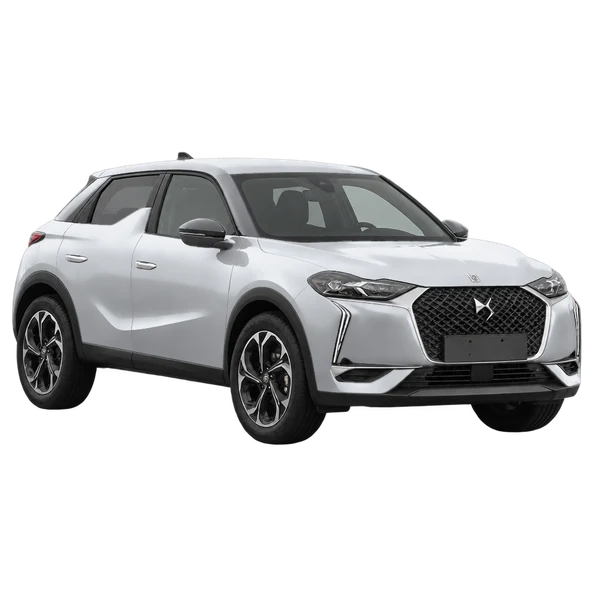 DS DS3 2020 argent, vue trois-quarts avant (orienté vers la gauche)