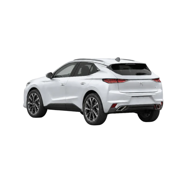 silver 2026 DS DS4 rear three-quarter (facing left) view