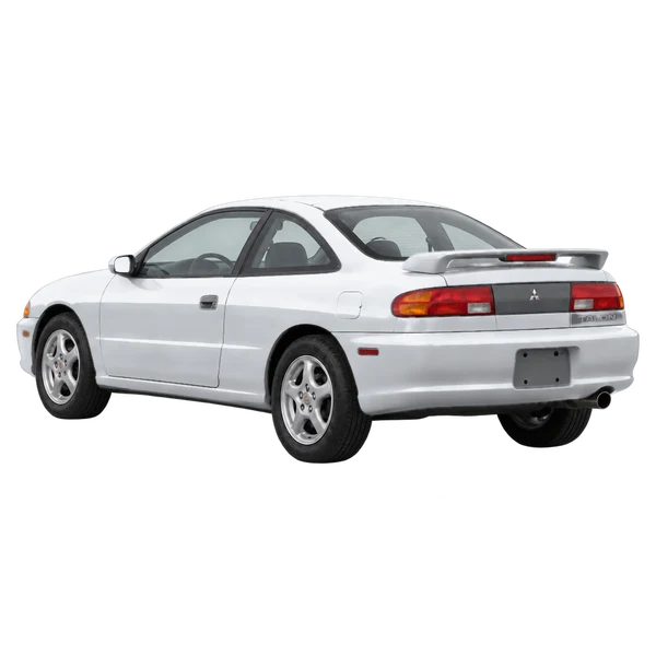 1995 Eagle Talon in Silber, Ansicht: Dreiviertelansicht von hinten (nach links gerichtet)