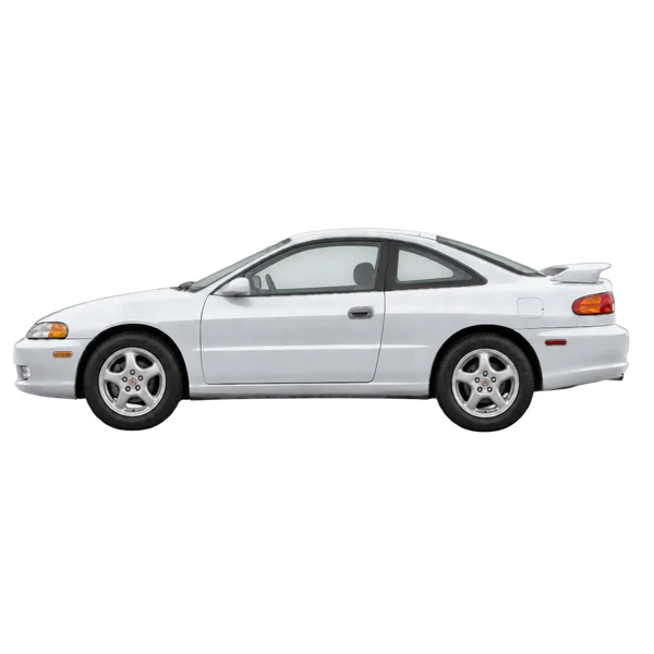 Eagle Talon 1996 prata, vista lateral (voltada para a esquerda)
