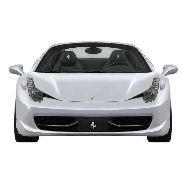2016 Ferrari 458 Spider in Silber, Ansicht: Front