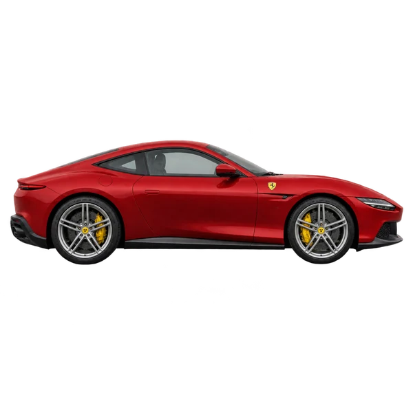 red 2026 Ferrari Amalfi side (facing right) view