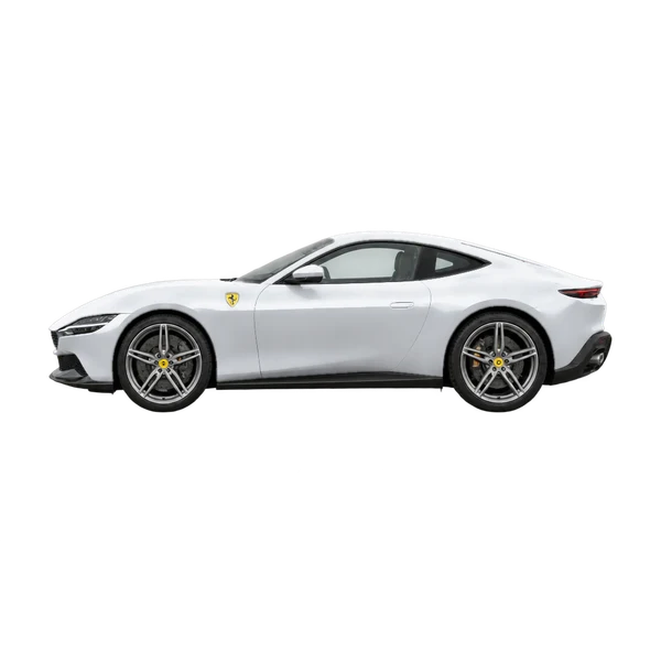 2026 Ferrari Amalfi in Silber, Ansicht: Seite (nach links gerichtet)