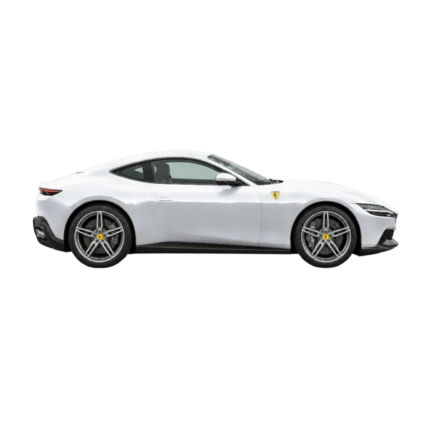 2026 Ferrari Amalfi in Silber, Ansicht: Seite (nach rechts gewandt)