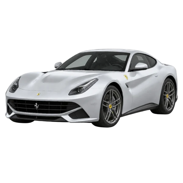 Ferrari F12 Berlinetta 2013 argent, vue trois-quarts avant (orienté vers la gauche)