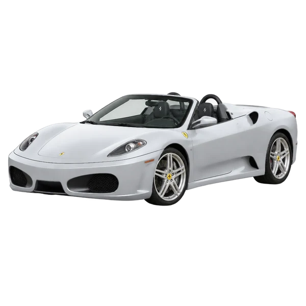Ferrari F430 Spider 2008 argent, vue trois-quarts avant (orienté vers la gauche)
