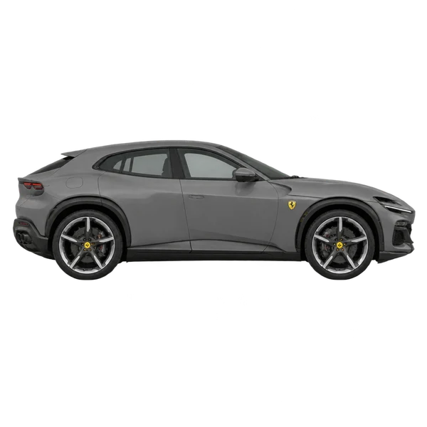 2026 Ferrari Purosangue in Grau, Ansicht: Seite (nach rechts gewandt)