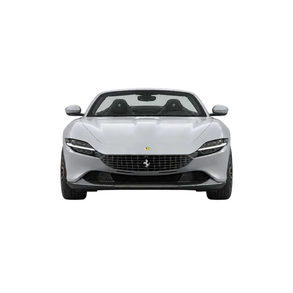 Ferrari Roma Spider 2026 argent, vue avant