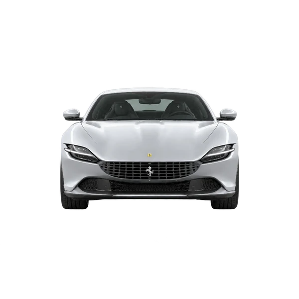 Ferrari Roma 2026 prata, vista frente