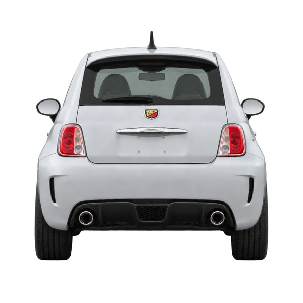 Fiat 500 Abarth 2013 en plateado, vista trasera