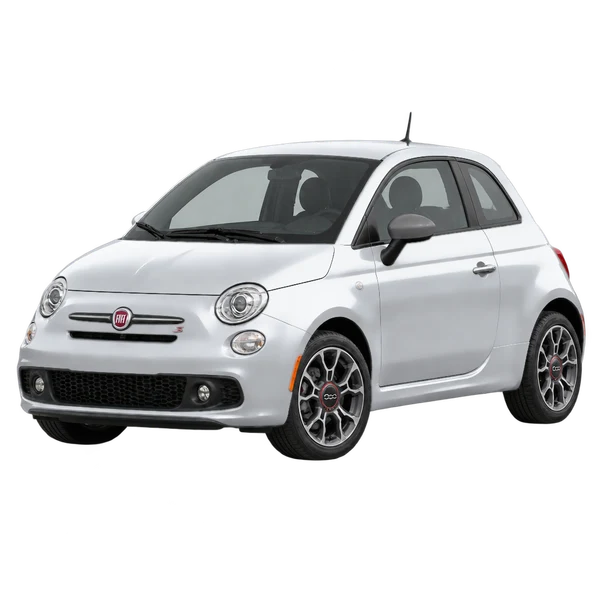 Fiat 500 S 2019 argent, vue trois-quarts avant (orienté vers la gauche)