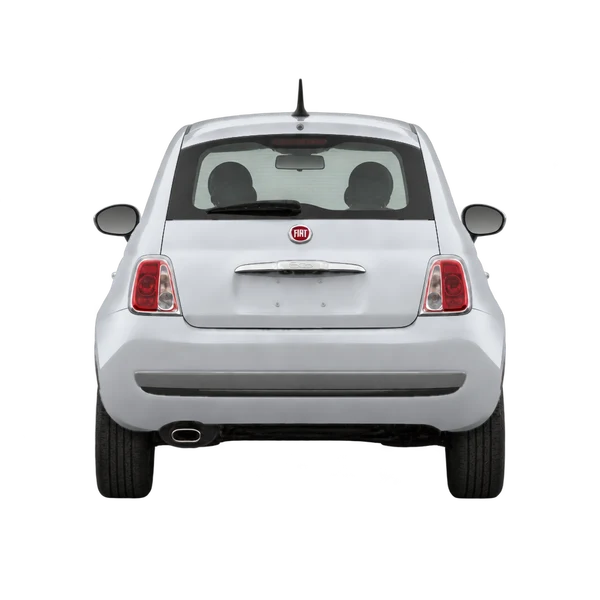 2013 Fiat 500 in Silber, Ansicht: Heck