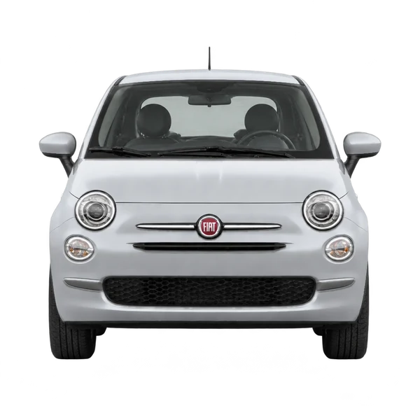 Fiat 500 2023 prata, vista frente