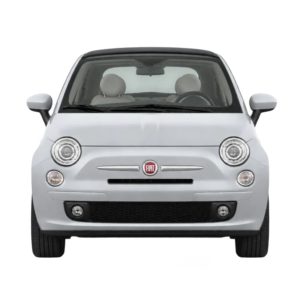 Fiat 500C 2013 argent, vue avant