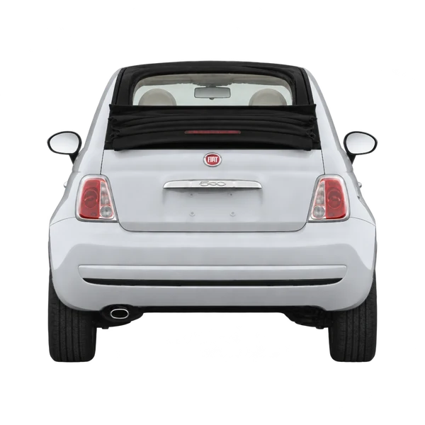 Fiat 500C 2013 argent, vue arrière