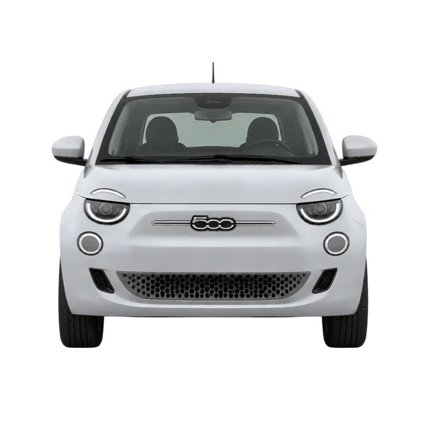 2027 Fiat 500e in Silber, Ansicht: Front