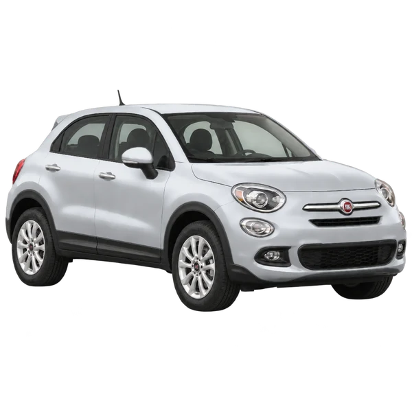 Fiat 500X 2016 prata, vista três quartos dianteiro (voltado para a direita)