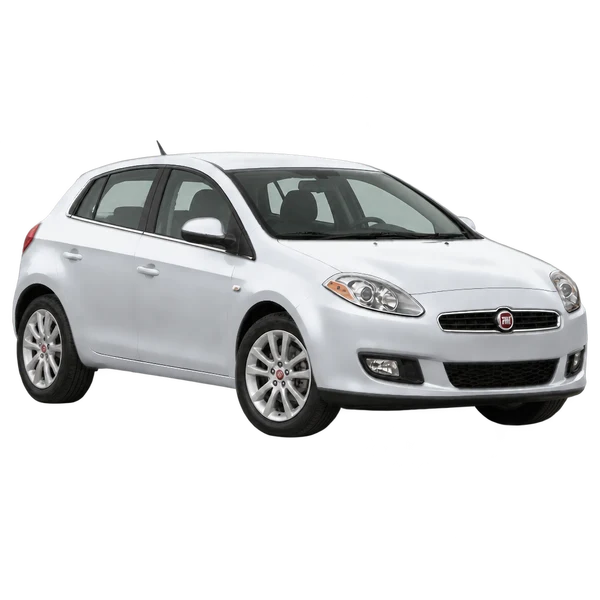 Fiat Bravo 2014 argent, vue trois-quarts avant (orienté vers la droite)