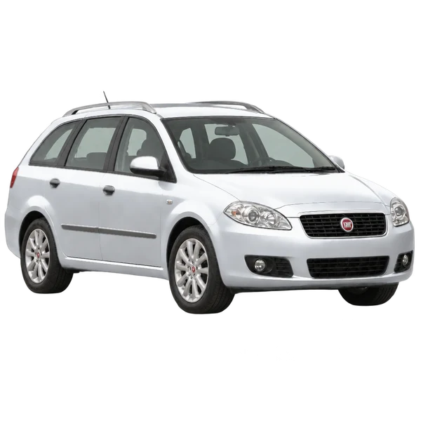 Fiat Croma 2011 prata, vista três quartos dianteiro (voltado para a direita)