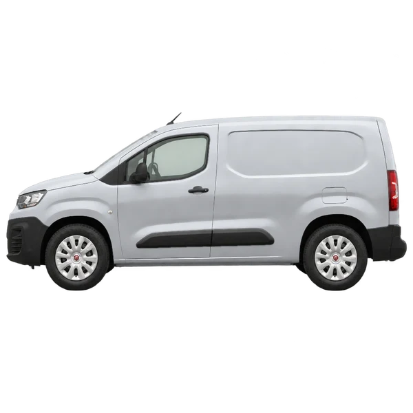 2023 Fiat Doblo Cargo in Silber, Ansicht: Seite (nach links gerichtet)