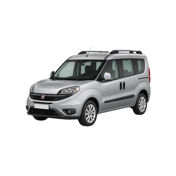 Fiat Doblo 2018 argent, vue trois-quarts avant (orienté vers la gauche)