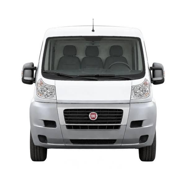 シルバーの2012 Fiat Ducato(正面ビュー)