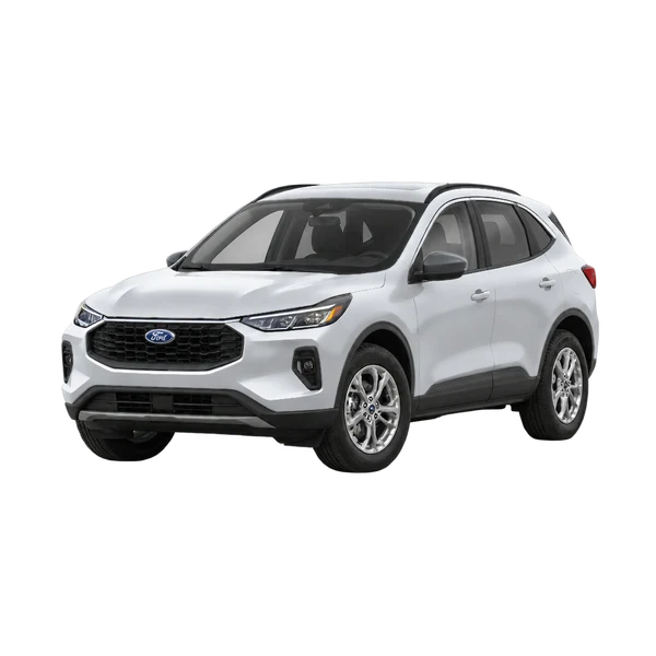 Fiat Escape 2023 باللون فضي، منظر منظر أمامي بزاوية ثلاثة أرباع (متجه لليسار)