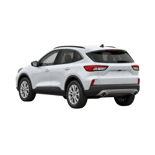 Fiat Escape 2023 باللون فضي، منظر ثلاثة أرباع خلفي (باتجاه اليسار)