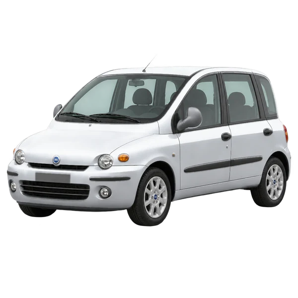 2007 FIAT MULTIPLA — Front three-quarter (facing left), silver