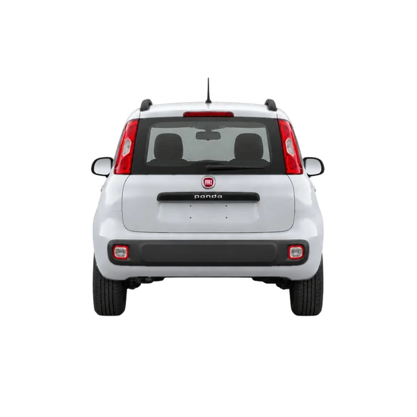 シルバーの2015 Fiat Panda（リアビュー）
