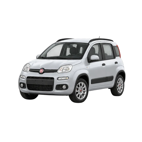 Fiat Panda 2022 en plateado, vista frontal tres cuartos (hacia la izquierda)