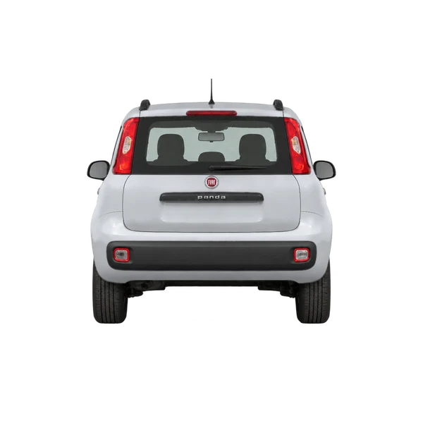 Fiat Panda 2024 en plateado, vista trasera