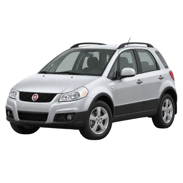 Fiat Sedici 2014 argent, vue trois-quarts avant (orienté vers la gauche)