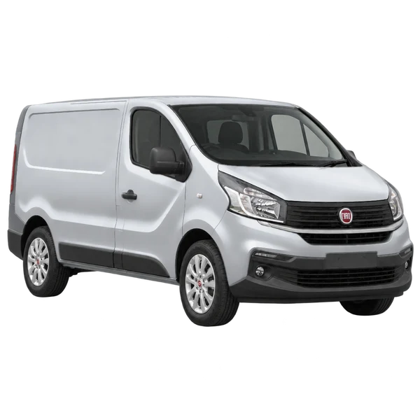Fiat Talento 2020 prata, vista três quartos dianteiro (voltado para a direita)