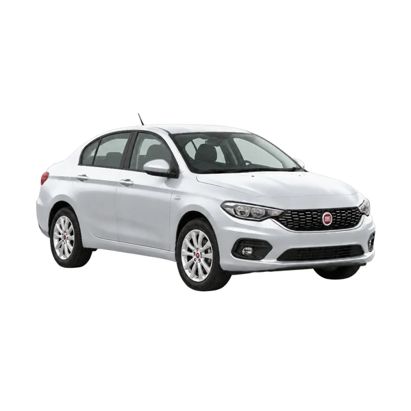 Fiat Tipo 2018 en plateado, vista tres cuartos frontal (mirando a la derecha)
