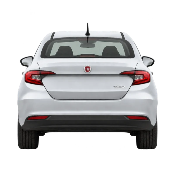 Fiat Tipo 2021 en plateado, vista trasera