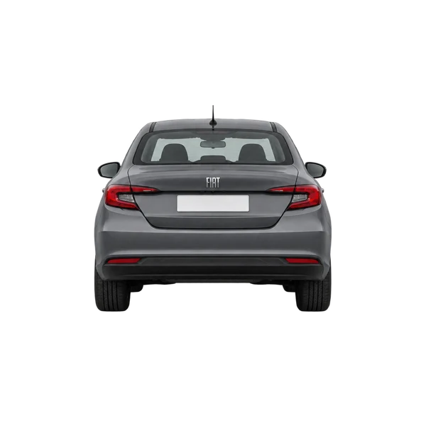Fiat Tipo 2022 en gris, vista trasera