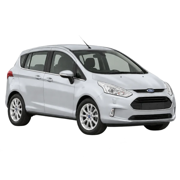 Ford B-Max 2017 prata, vista três quartos dianteiro (voltado para a direita)